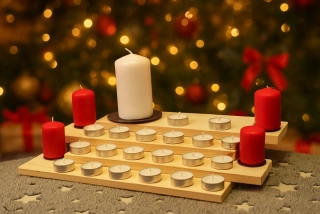 Adventní svíčkový kalendář